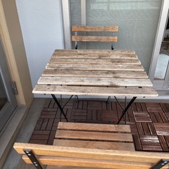 《お譲りします》IKEA 屋外テーブルセットの画像