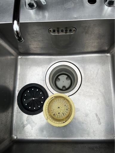 業務用 1槽シンク 二口蛇口付き 幅600×奥600×高さ800(mm) 一層シンク 一層 1層 一槽 店舗 厨房機器 流し台 大阪