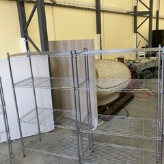 【kj018】各サイズ　在庫多数 メタルラック　中量ラック　スチールラック　アイアン　シェルフ　物置棚　収納棚　検)一人暮らし　冷蔵庫　洗濯機　食器棚　テーブル　ラック　収納　家具の画像