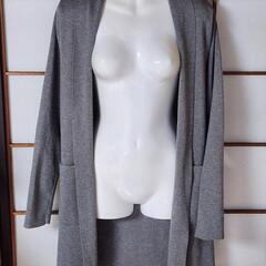 ニットカーディガン　グレー