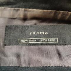 【メンズ】shama/ノーカラーレザージャンパーの画像
