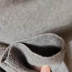 ニットカーディガン　グレーの画像