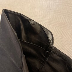 24cm　スエード　異素材　ニーハイブーツ　ブラック　の画像