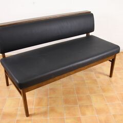 ニトリ 長椅子 ベンチソファ チェア 家具 ウォールナット サイ...