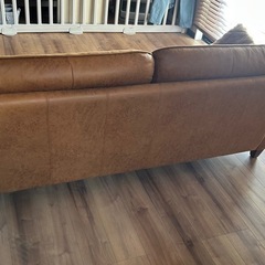 関家具　3人掛けソファ　コロンバスⅡ レザーテックスの画像
