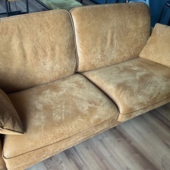 関家具　3人掛けソファ　コロンバスⅡ レザーテックスの画像