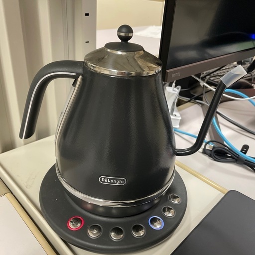 アイコナ 温度設定機能付き電気カフェケトル プレステージグレー