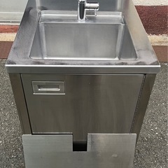 業務用 扉付き 1槽シンク 蛇口付き 幅550×奥800×高さ850(mm) 一層シンク 一層 1層 一槽 店舗 厨房機器 流し台 大阪 業務用 扉付き 1槽シンク 蛇口付き 幅550×奥800×高