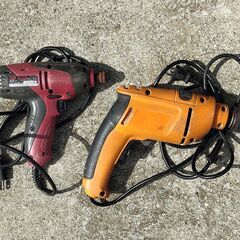動画有り！２台です！１００Vドリル動作確認はしていますが、古い工...