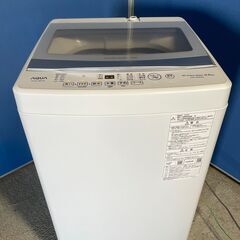 【高年式】AQUA 6.0kg洗濯機 AQW-S6PBK 202...