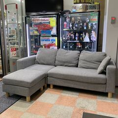 軽トラック1時間無料貸し出しあり！3人掛けソファー - ソファ