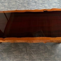 テーブル　1枚板　モンキーポッドの画像