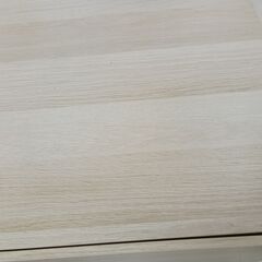 *お値段見直しました*★ジモティ割あり★  テーブル ベージュ W90.5×D57×H45 クリーニング済み TC7154の画像