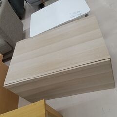 *お値段見直しました*★ジモティ割あり★  テーブル ベージュ W90.5×D57×H45 クリーニング済み TC7154の画像