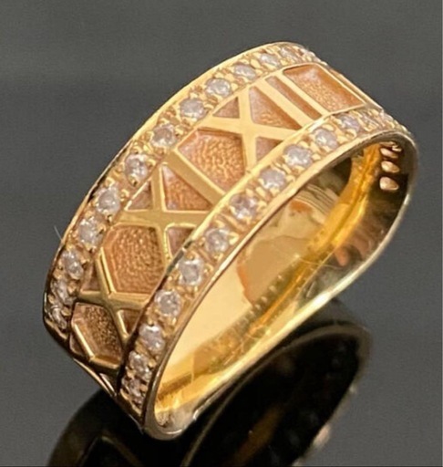 【掲載終了】K18 アトラスメレダイヤ（0.46）リング　9g