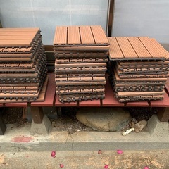 【無料】ウッドデッキ　パネル　52枚の画像