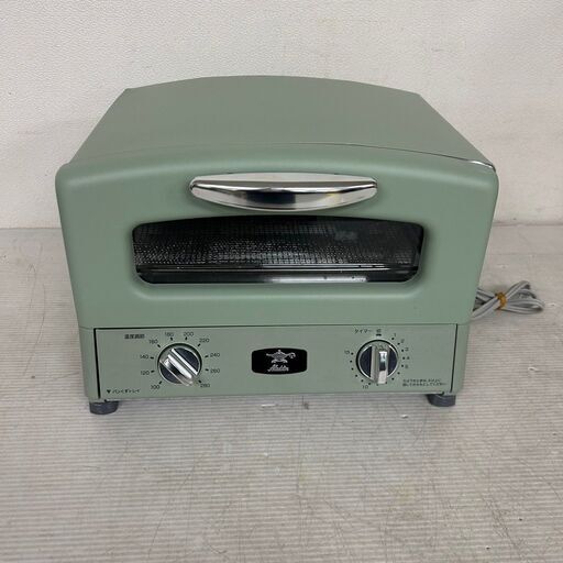 【Aladdin】アラジン グラファイトグリル\u0026トースター AGT-G13A 2020年製 トースター 調理器具 ライトグリーン 動作確認済 中古 Y0877