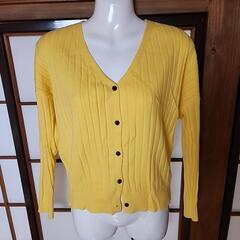 カーディガン　黄色