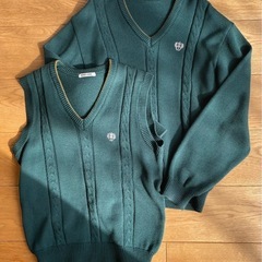 制服（佐賀市成穎中学校男女兼用ベストとセーター）