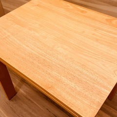 JF0100 ミニデスク　キッズデスク　机　木製　ナチュラルの画像