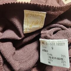 カーディガン　茶色の画像