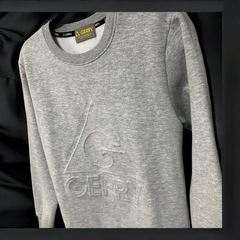 【美品】GERRY(ジェリー)★立体ロゴ スウェットトレーナー★灰M★の画像