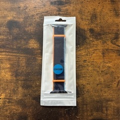 ストライプループバック AppleWatch対応ウォッチバンド　ネイビーブルー/42/44/45の画像