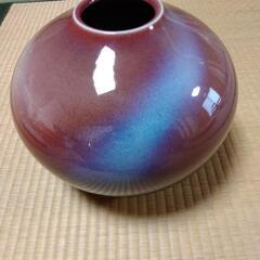 辰砂　花瓶　御前窯の画像