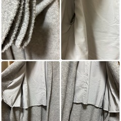 最終値下げ‼️ニコアンド　変形起毛ショールカーディガンの画像