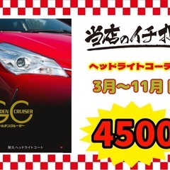 ヘッドライトコート（練習です。説明文を最後までお読み下さい）