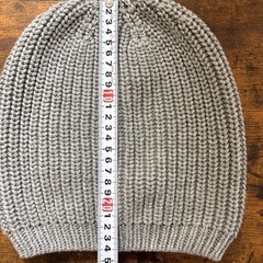 ビーニー ニットキャップ ニット帽 グレーの画像
