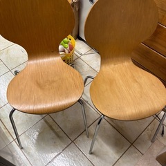 椅子2脚の画像
