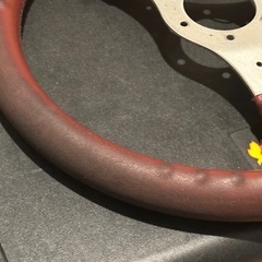 italvolanti formel イタルボランテ フォーメル 35パイ　レザー ステアリング ハンドル 当時物　ヴィンテージの画像