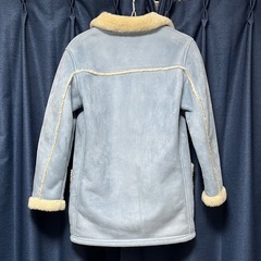 ユニクロ　コート　青　水色　150cmの画像