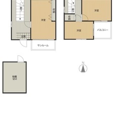 【238万円】京都府綾部市上野町 JR「綾部」駅徒歩27分 3SLK戸建て🏠 車4〜7台駐車可！綺麗なサンルームあり☀️ - 綾部市