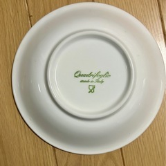伊製 Quadrifoglio(クアドリフォリオ) 皿 立体文字《スパゲッティ》の画像
