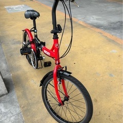 DUCATI 折りたたみ自転車 赤/黒 DUCATI 折りたたみ自転車 赤/黒