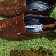 "卒業.新入学"" 革靴"試し履き歓迎　濃茶色26.5cm EEEビジネスシューズの画像