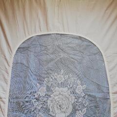 軽量！ 掛け布団 カバー付き！ 毛100% ダブルサイズ / 中古品の画像