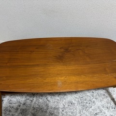 【受け渡し者決定】木製ローテーブル(折りたたみ式)の画像