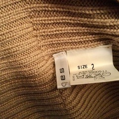 【大幅値下】sabase ニットカーディガン　キャメルの画像