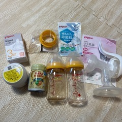美品　哺乳瓶セット　ピジョン　搾乳機の画像