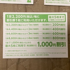 【無料・2月有効期限】チヨダグループ　靴　割引券 5枚/東京靴流通センター　下取り　金券の画像