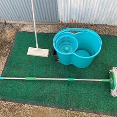 スピンモップバケツ床掃除　フローリングワイパー　セットの画像