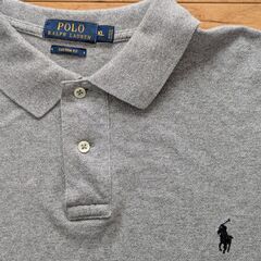 RALPH LAUREN ポロシャツ（グレー）の画像