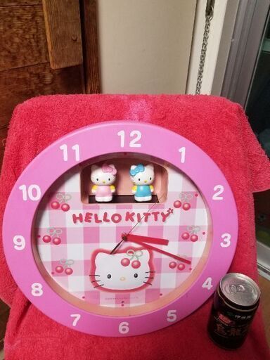 HELLO　KITTY　ハローキティ　掛け時計　チャイム　曲機能付き　中古品