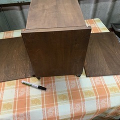 アンティーク　両上引き戸棚の画像