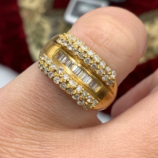 K18 ダイヤモンド　リング　5.9g 約14号