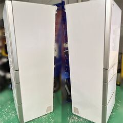【左開き/正常動作品】HITACHI 5ドア冷蔵庫 R-S4000HL ホワイト 401L クリスタルドア 真空チルド 新鮮スリープ野菜室 自動製氷 中古 簡易清掃済の画像