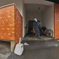 【清掃】マンション一棟全体清掃｜高圧洗浄・草刈り・防草シー…